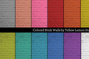 Colored Brick background papers