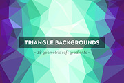 Colorful triangle backgrounds
