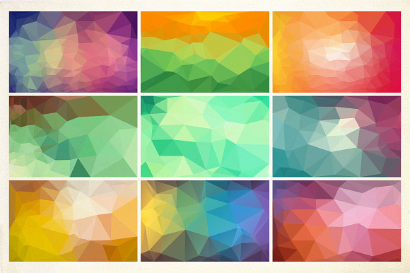 Colorful triangle backgrounds in Patterns - product preview 2