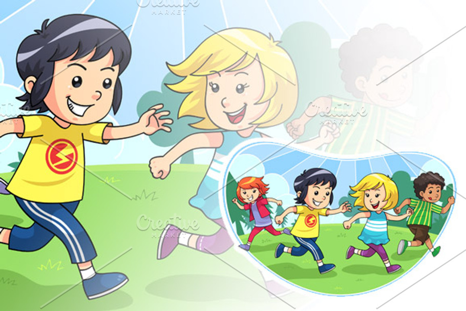 Catch And Run Play in Illustrations - product preview 8