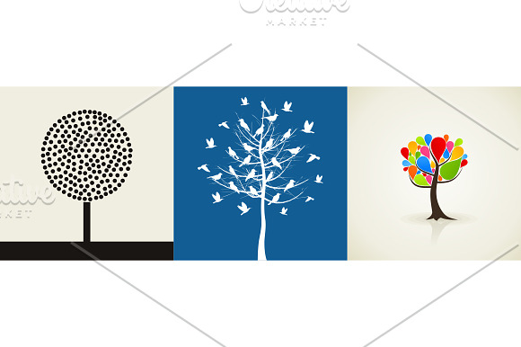 Set a tree in Illustrations - product preview 3