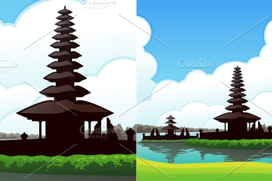 Bedugul Bali in Illustrations - product preview 8