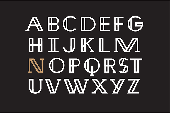 Nirosta Typeface in Art Deco Fonts - product preview 2