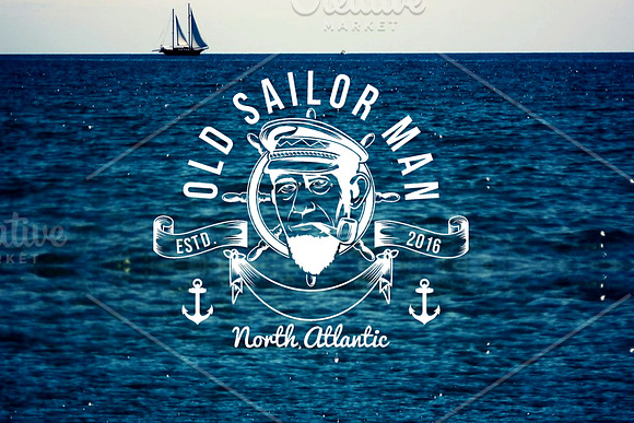 10 Ocean Vintage (editable text) in Logo Templates - product preview 3
