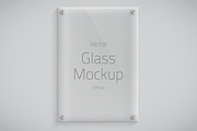 Vector Transparent Glass Panel