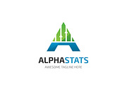 Alpha Stats Letter A Logo