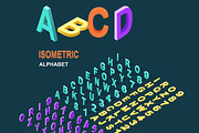 Isometric Design Style Alphabet