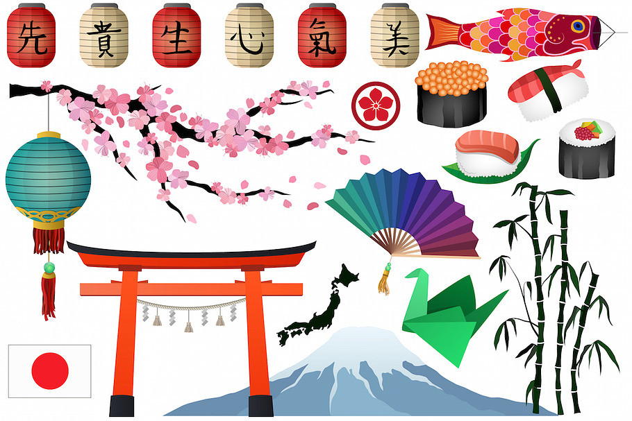 Japanese & Asian Clipart Vector, PNG in Illustrations - product preview 8