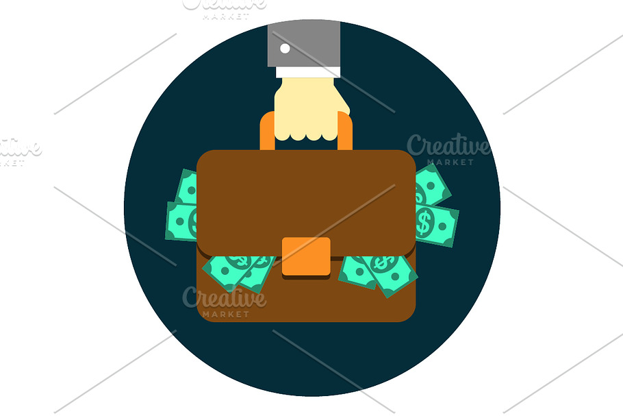 Hand with Briefcase in Illustrations - product preview 8