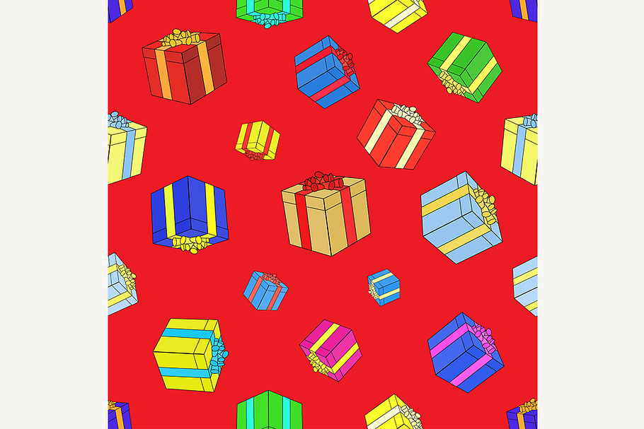 Colorful gift boxes in Illustrations - product preview 8