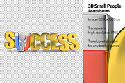3D Small People - Success Magnet