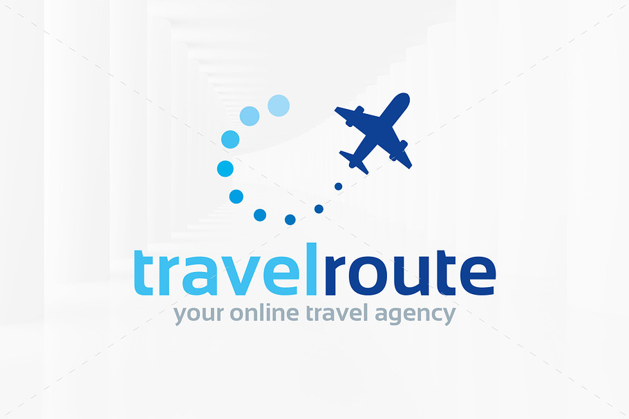 Travel Route Logo Template Creative Logo Templates Creative Market