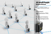 3D Small People - Business Network