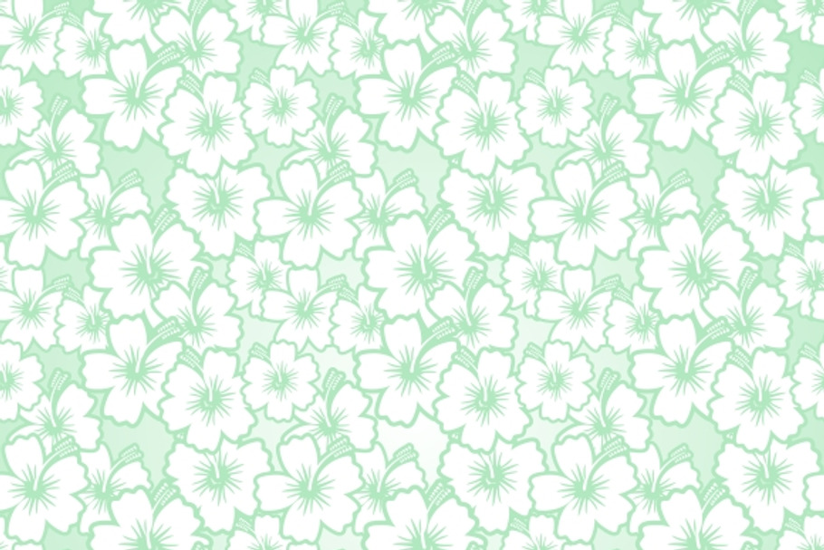 Floral seamless hibiscus pattern in Graphics - product preview 8
