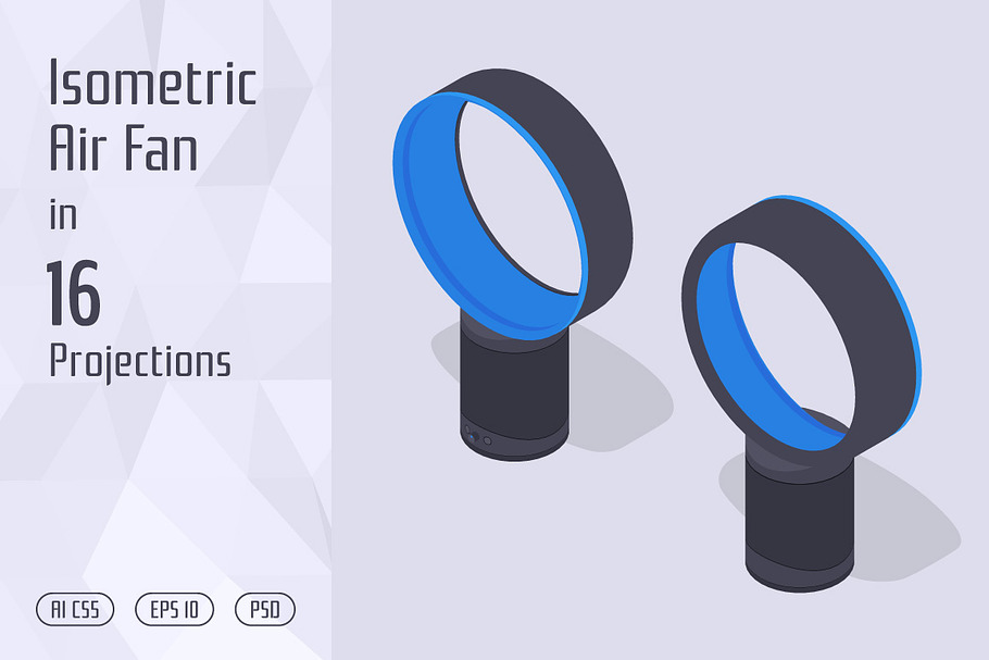 Isometric Air Fan in Objects - product preview 8