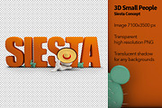 3D Small People - Siesta Concept