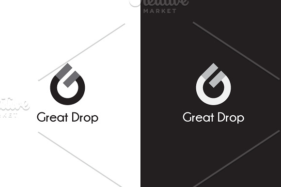 Great Drop - Letter G Logo in Logo Templates - product preview 2