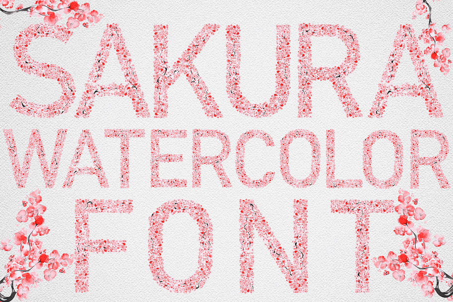 Sakura Watercolor Font