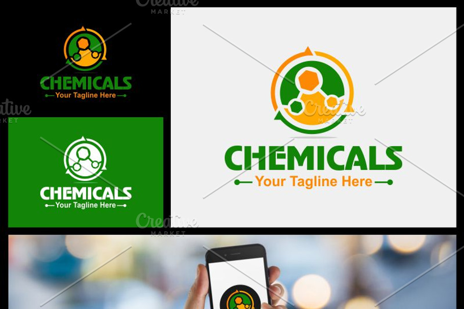 Chemicals Company Logo in Logo Templates - product preview 8