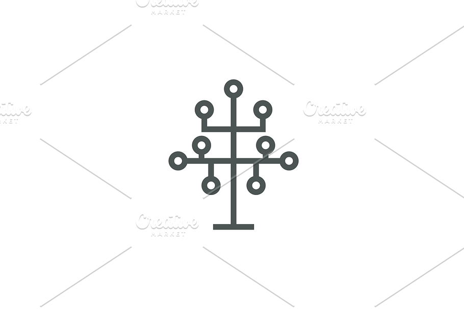 Technology Tree Logo Template in Logo Templates - product preview 8