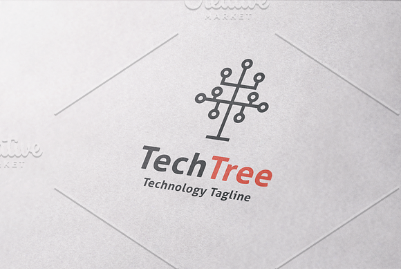 Technology Tree Logo Template in Logo Templates - product preview 3