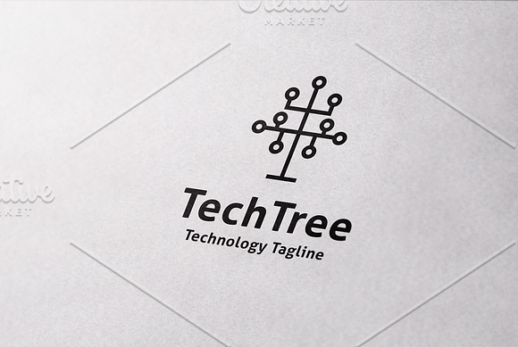 Technology Tree Logo Template in Logo Templates - product preview 4