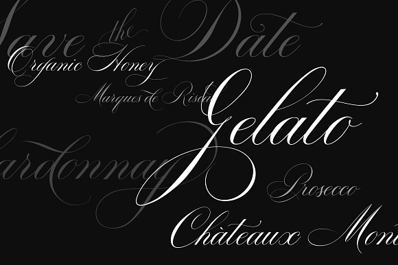 Bodega Script Elegant Wedding Font in Tattoo Fonts - product preview 2