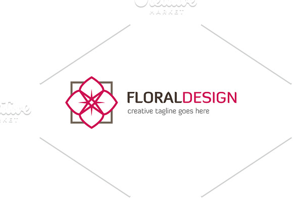 Floral Design Logo in Logo Templates - product preview 1