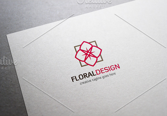 Floral Design Logo in Logo Templates - product preview 2