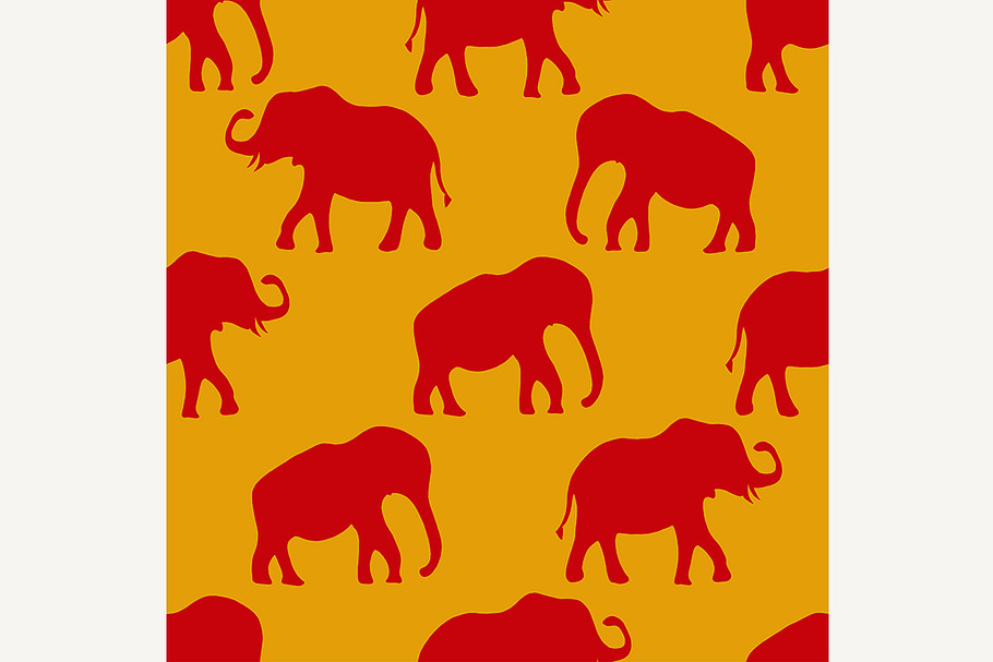 elephants in Indian style in Illustrations - product preview 8