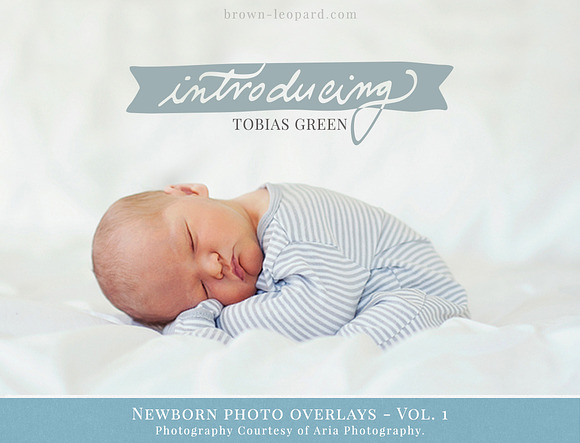 Newborn Photo Overlays vol. 1 in Objects - product preview 2