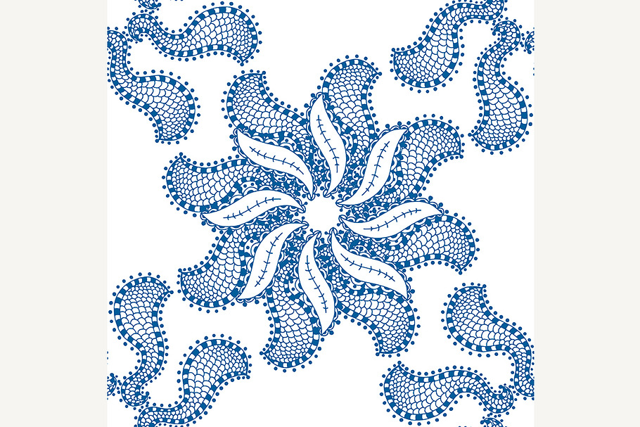 seamless blue pattern in Patterns - product preview 8