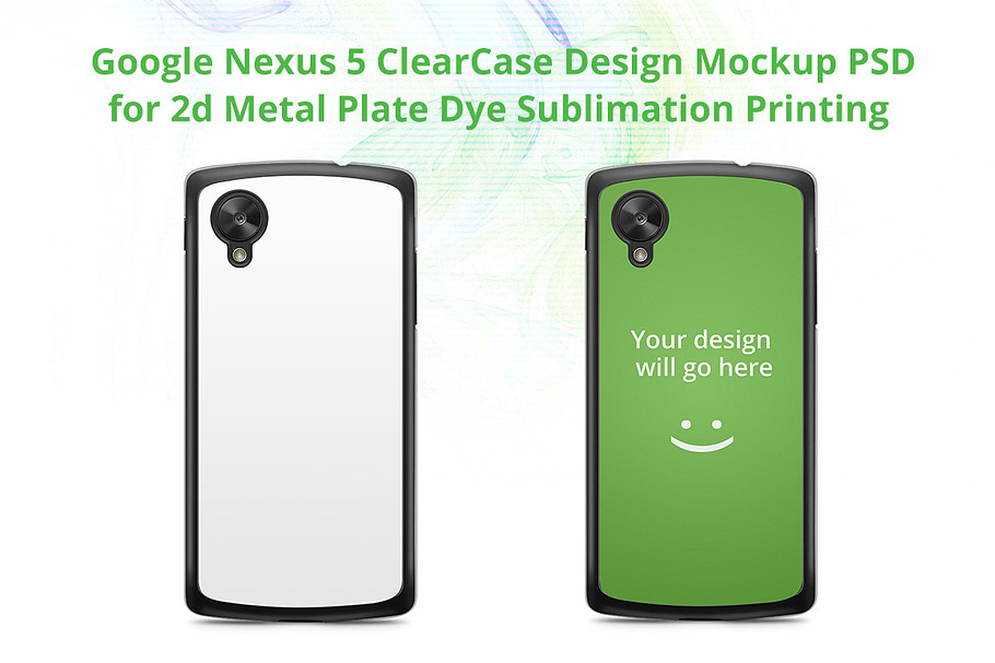 Google Nexus 5 Clear Case mockup