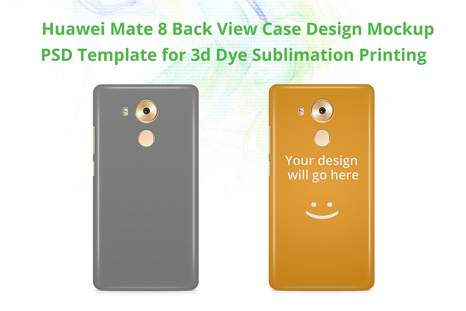 Huawei Mate 8 3d Case Mock-up