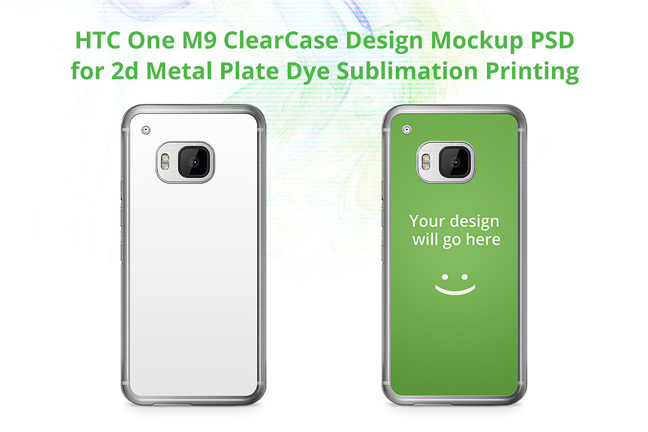 HTC One M9 ClearCase Mock-up in Product Mockups - product preview 8