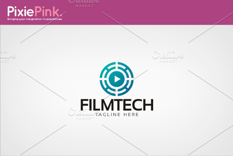 Film Tech Logo Template in Logo Templates - product preview 8