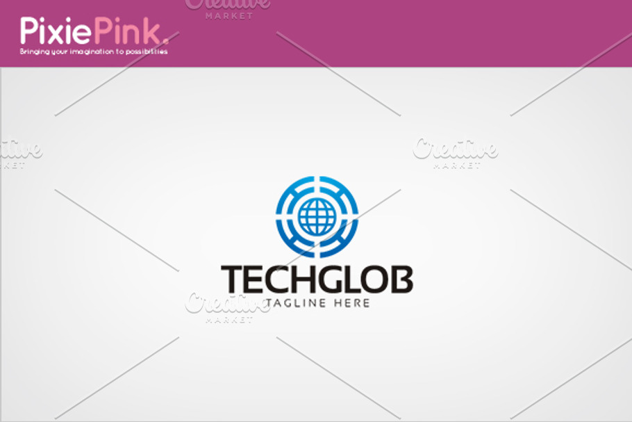 Tech Globe Logo Template in Logo Templates - product preview 8