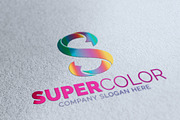 Super Color S Letter Logo