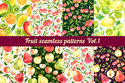 Fruit seamless patterns Vol. 1