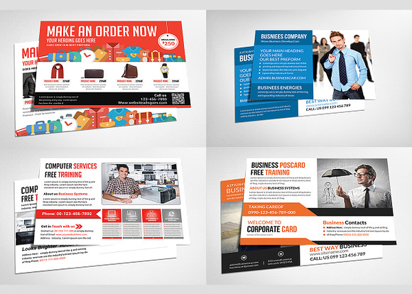 Bundle 50Corporate Flyer 20 PostCard in Flyer Templates - product preview 7