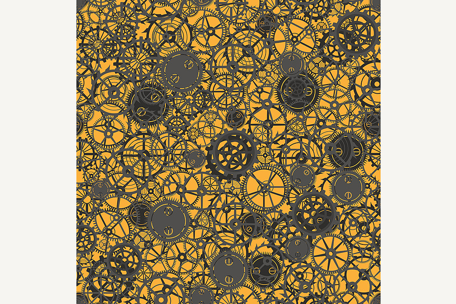 Seamless rusty cogwheel pattern. in Textures - product preview 8