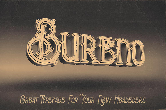 Bureno - Decorative Font in Display Fonts - product preview 3