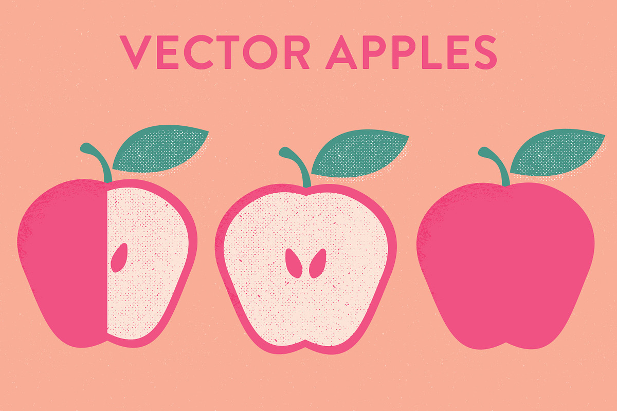 Vector Apples in Illustrations - product preview 8