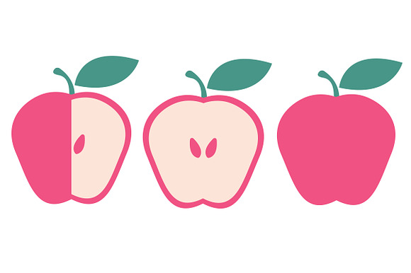 Vector Apples in Illustrations - product preview 1