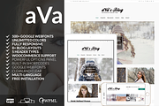 Ava - Minimal Responsive Blog Theme