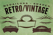 Retro/Vintage shapes - Medailons