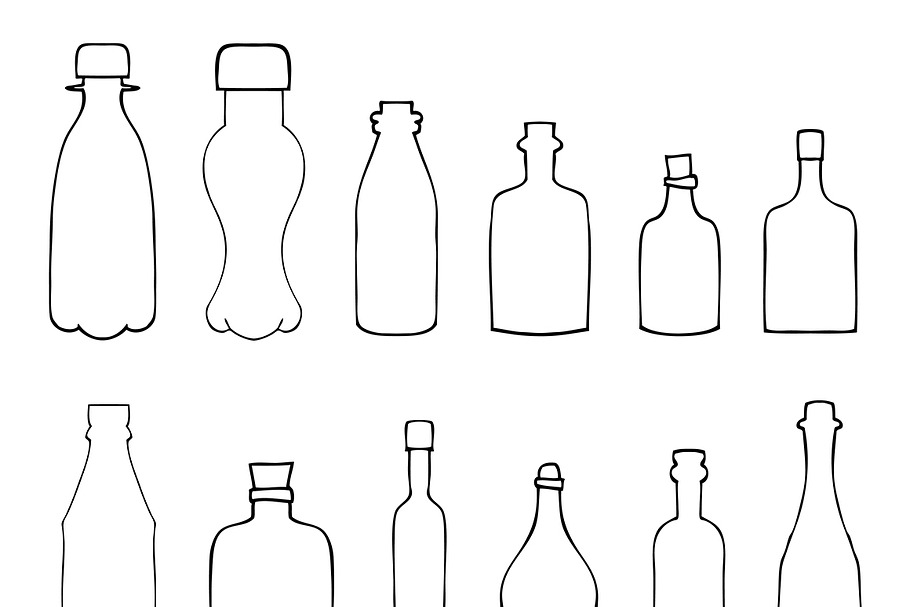 Bottles in Illustrations - product preview 8