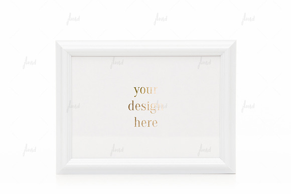 White 5x7" frame isolated mockup in Print Mockups - product preview 1