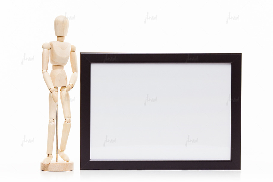 Black styled frame isolated mockup in Print Mockups - product preview 8