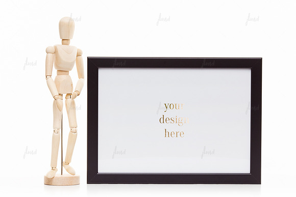 Black styled frame isolated mockup in Print Mockups - product preview 2